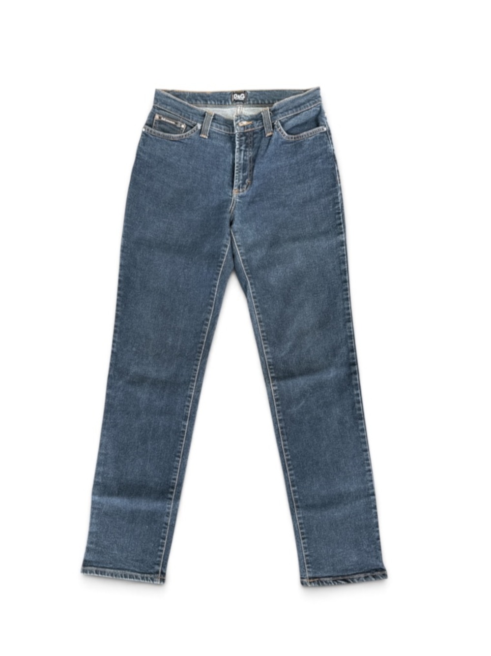 Dolce & Gabbana Mid-Blue Straight Leg Jeans